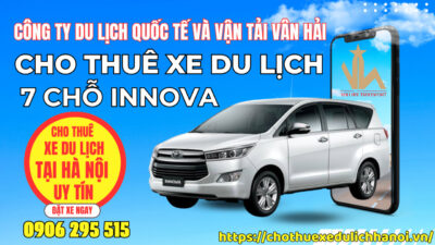 CHO THUÊ XE DU LỊCH 7 CHỖ TOYOTA INNOVA TẠI HÀ NỘI GIÁ RẺ