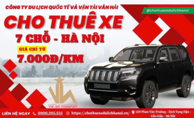 Bảng giá cho thuê xe du lịch 7 chỗ tại Hà Nội cạnh tranh nhất